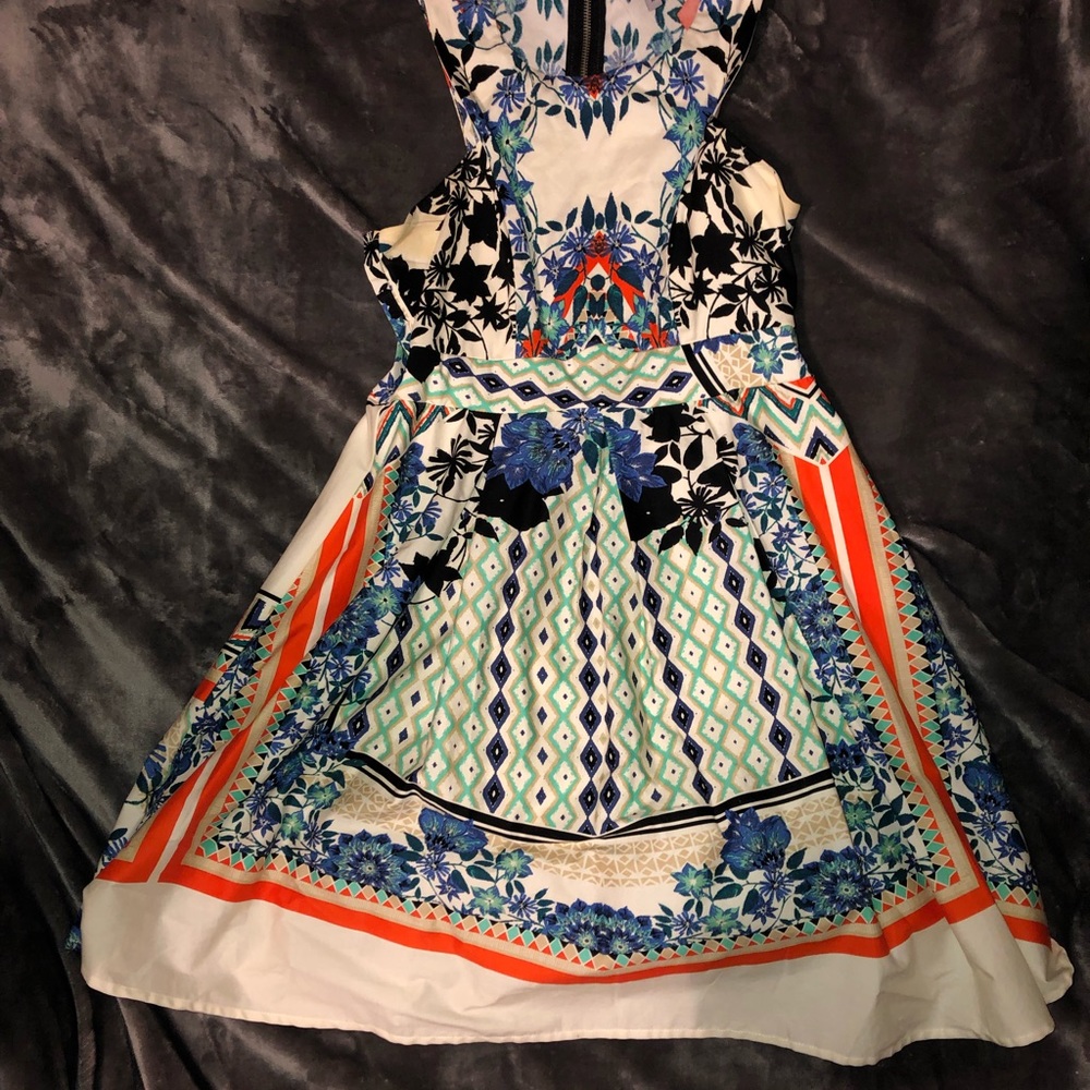 Bailey Blue multi patterned Dress